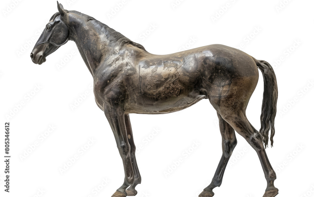Standing Horse isolated on Transparent background.
