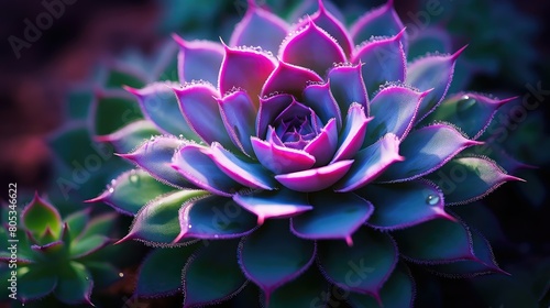 Wallpaper Mural leaves purple and green Torontodigital.ca