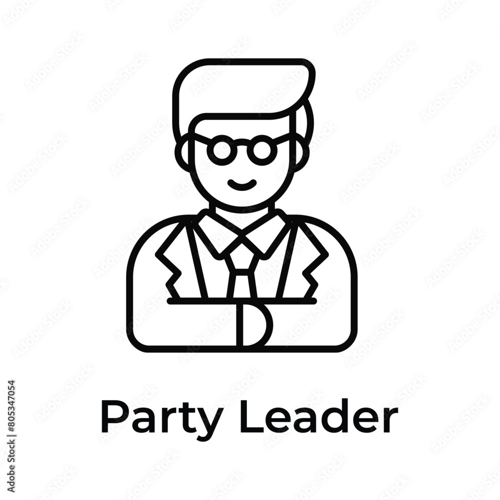Political leader vector design, unique icon ready to premium use Political leader vector design, unique icon ready to premium use