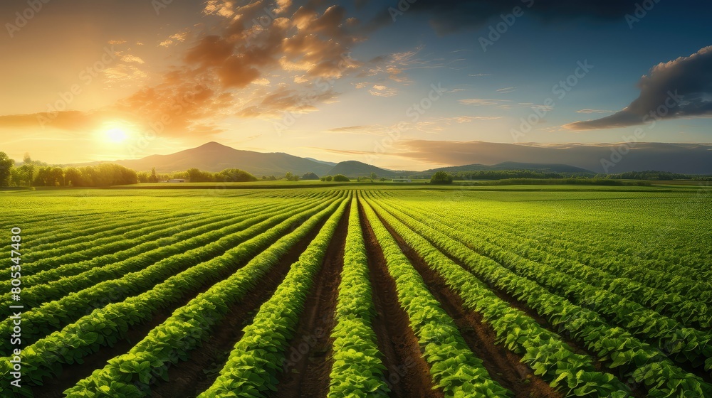 harvest land crop farm