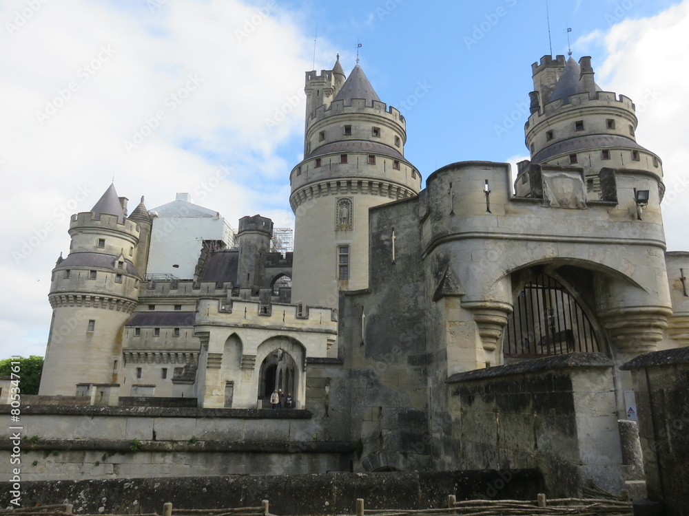 Château de Pierrefonds, Oise, Fôret de Compiègne, Hauts-de-France, France, Viollet le Duc