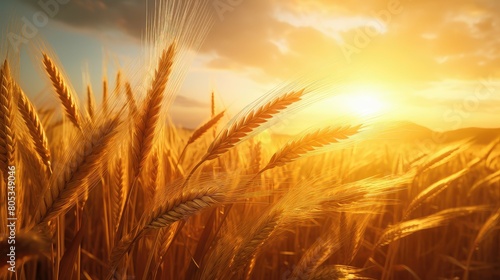 farm golden wheat