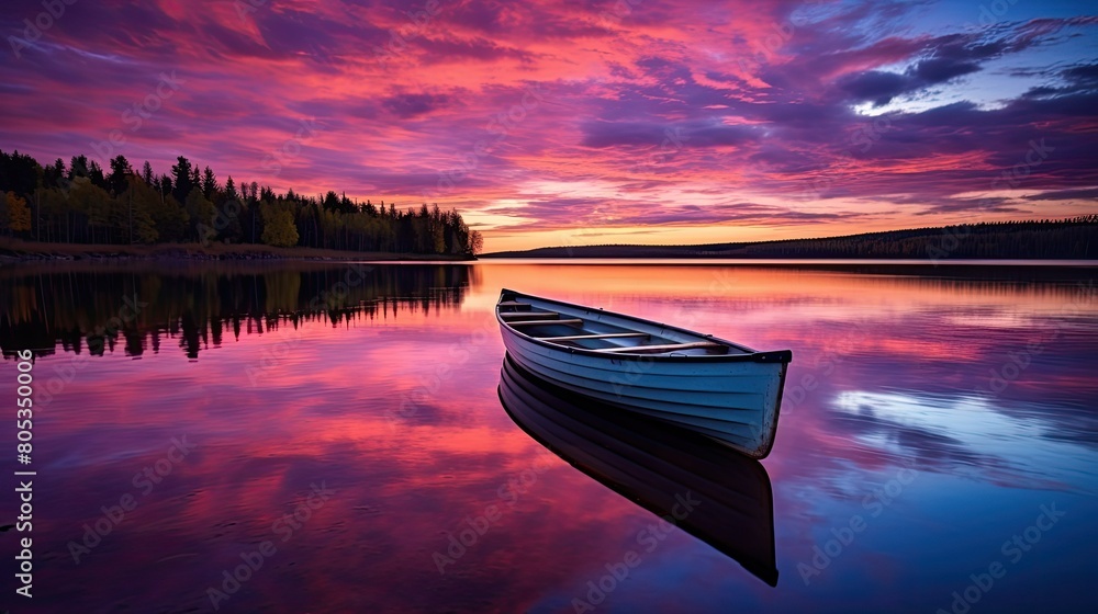 sunlake purple sunset