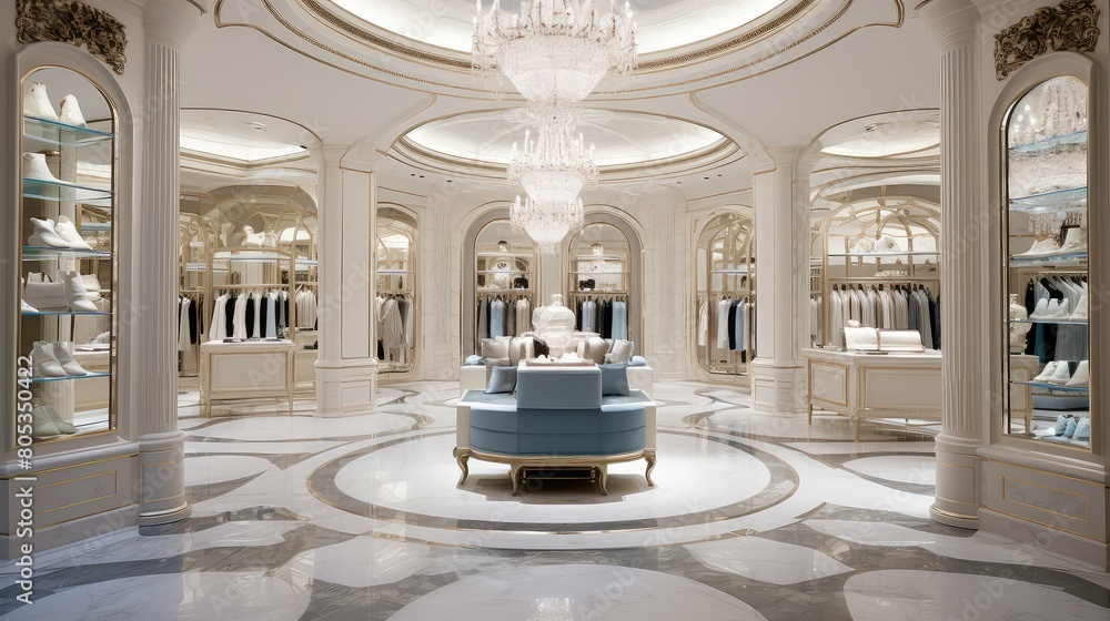 Fototapeta premium glamorous retail store interior