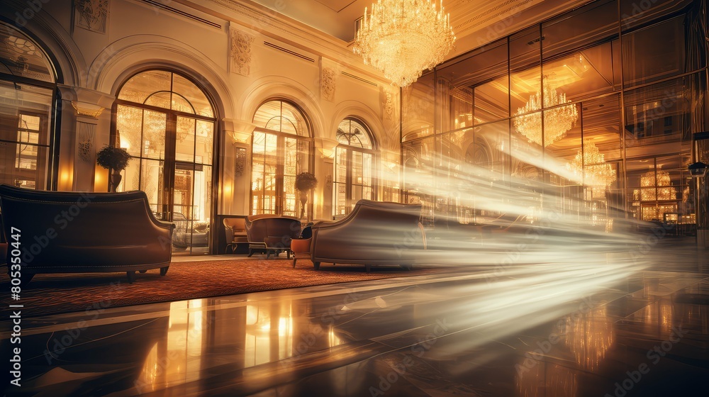 Obraz premium interior blurred building interiors