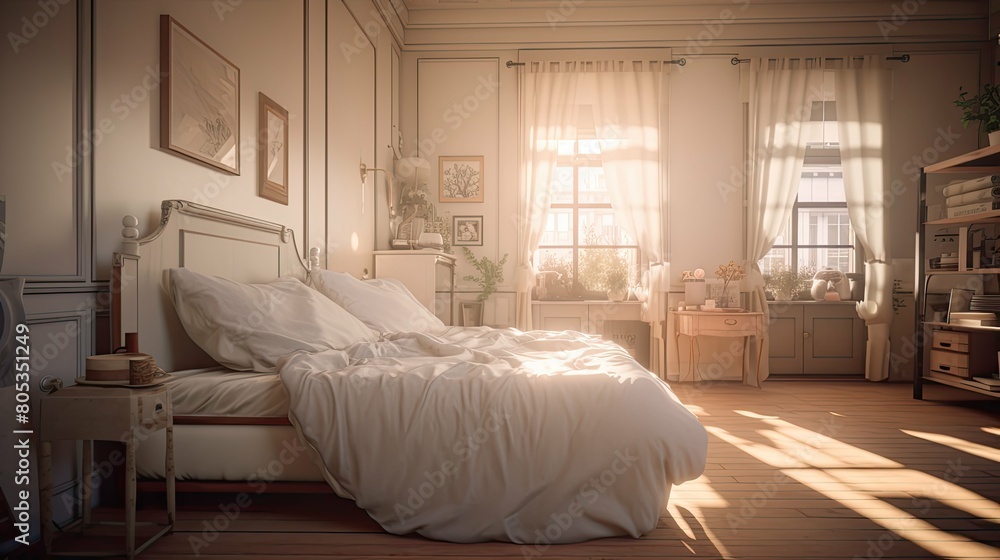 Fototapeta premium image blurred interior hdri