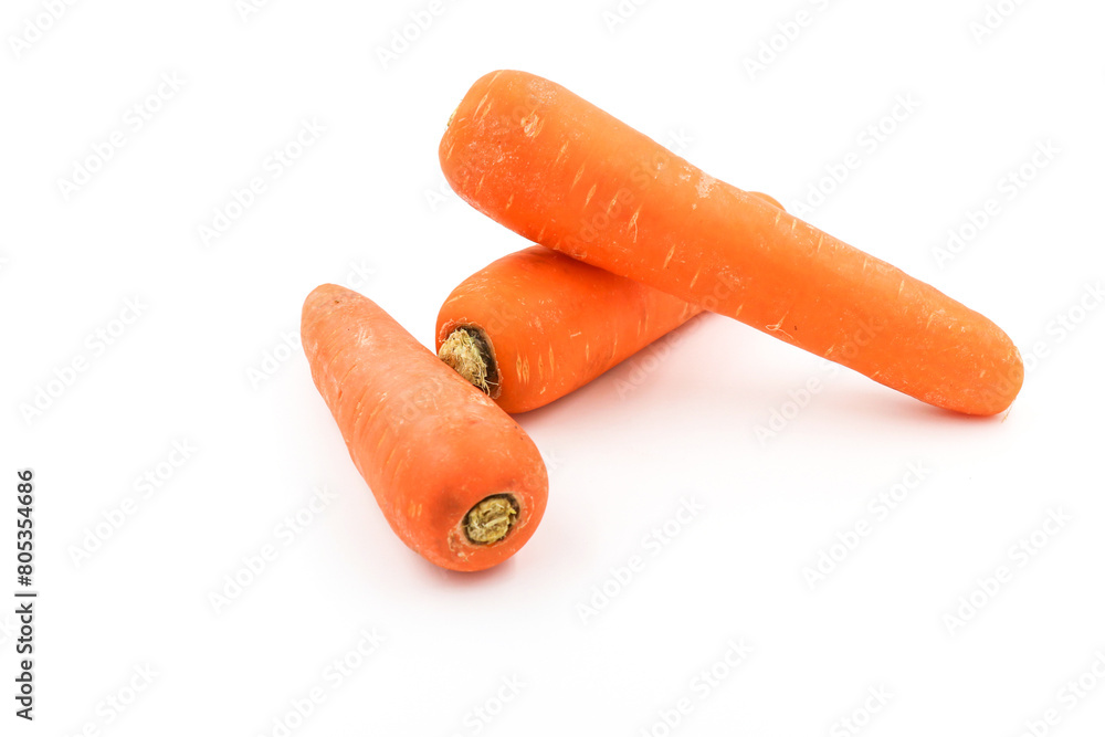 carrot isolated on white