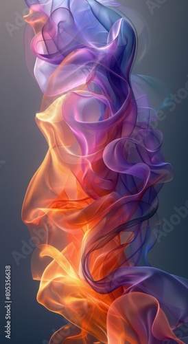 colorful abstract background. 3 d rendering
