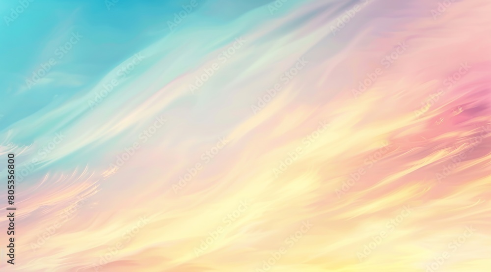 A warm gradient of pastel colors forming a serene and inviting sky background with a soft, dreamy feel