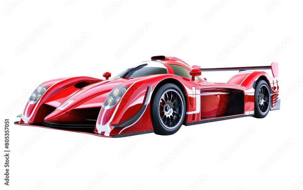 Racing Car isolated on Transparent background.