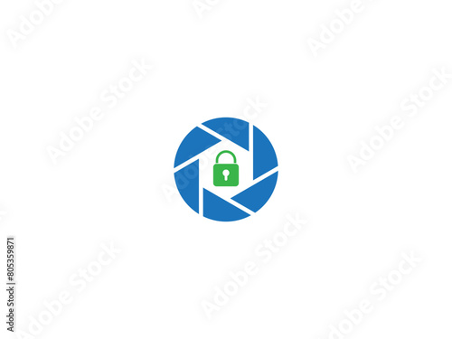 security camera logo. camera app logo. film camera logo. movie camera logo.  surveillance camera logo. 