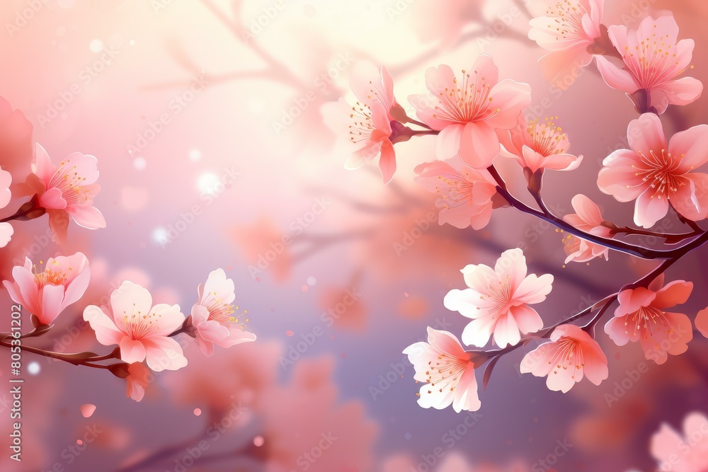 Pastel-colored Spring flower background. Spa daisy color. Generate Ai