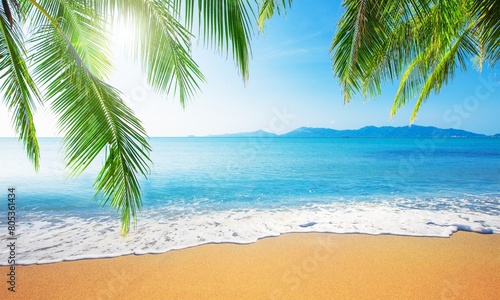 Tropical beach. Nature most beautiful place