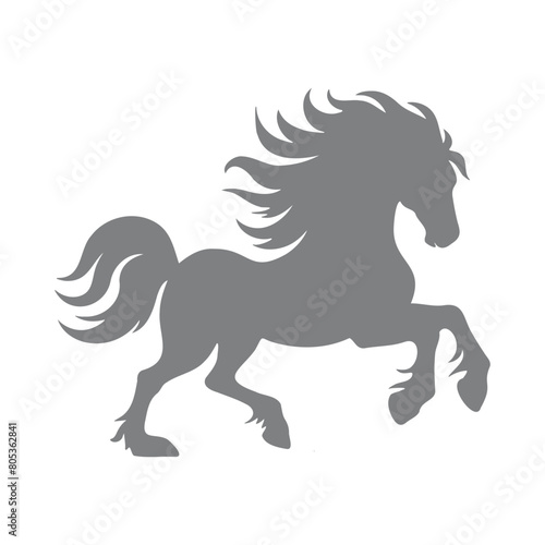 Vector illustration of horse silhouette  