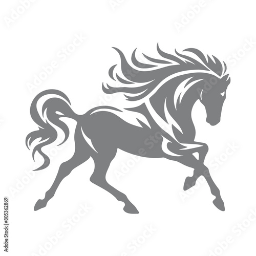 Vector illustration of horse silhouette 