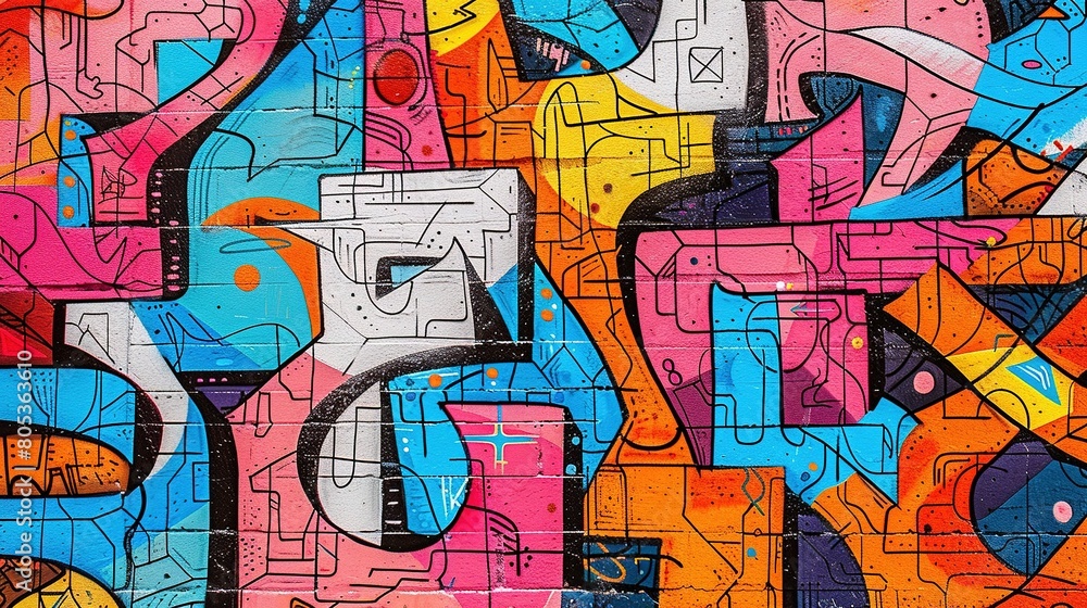 Seamless graffiti pattern. Abstract art, street art culture, and urban design inspiration. Seamless graffiti pattern. Abstract art, street art culture, and urban design inspiration.