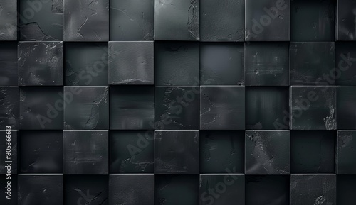 Image showcases dark slate tiles with a textured surface, perfect for backgrounds or design elements in modern and industrial concepts