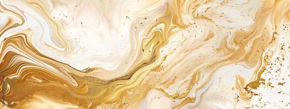 Gold liquid marble background, light white and gold style, swirls, gold color scheme, light yellow tones, delicate texture, flowing lines, high resolution, elegant atmosphere. Gold liquid marble background, light white and gold style, swirls, gold color scheme, light yellow tones, delicate texture, flowing lines, high resolution, elegant atmosphere.