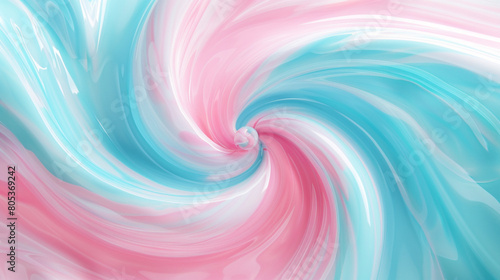 A playful swirl of bubblegum pink and sky blue waves, twisting together in a joyful dance that brings to mind a child's delightful laughter. photo