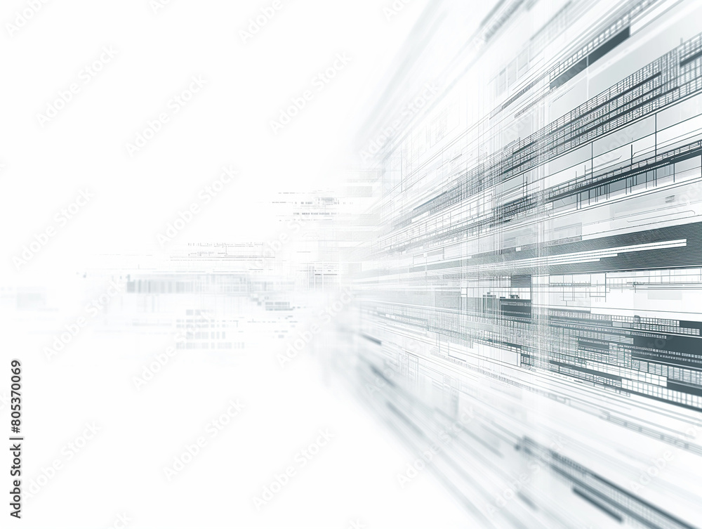 Obraz premium 白いテクノロジーのイメージ