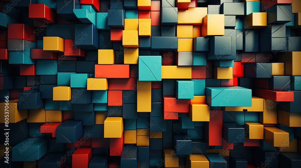 Vibrant Colors Splashy Retro Geometric Art Shapes Background Vibrant Colors Splashy Retro Geometric Art Shapes Background