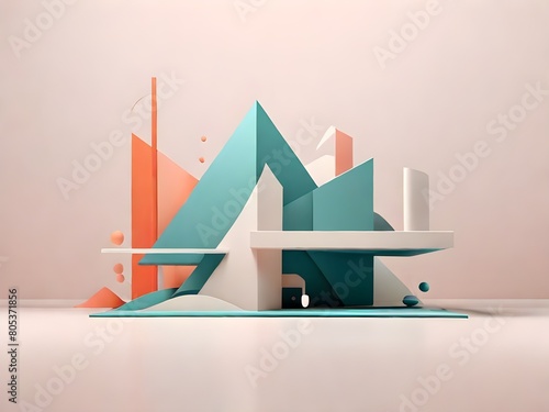illustration of a building Generative ai 