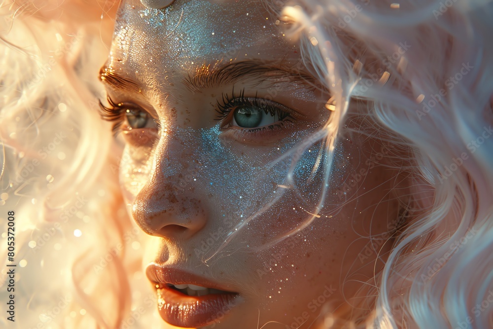 Enchanted unicorn appearing in a childs dream, soft clouds, dreamlike essence Enchanted unicorn appearing in a childs dream, soft clouds, dreamlike essence
