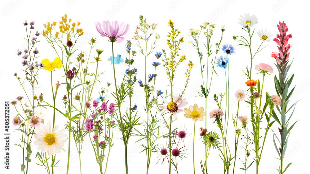 A bunch of wild flowers ,generative ai
