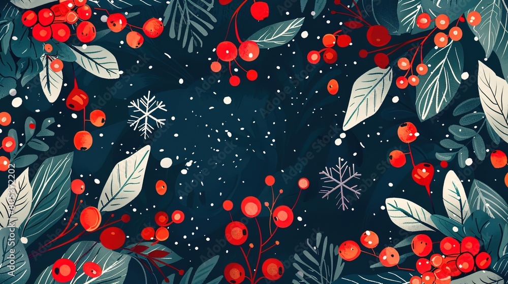 Winter pattern background Winter pattern background