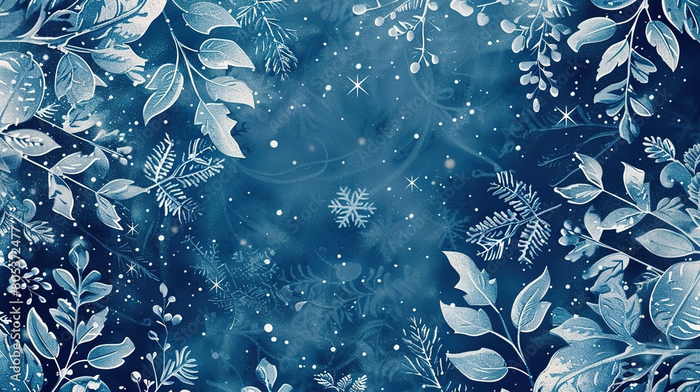 Winter pattern background