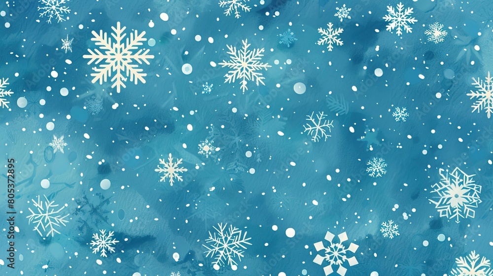Snowflake winter background
