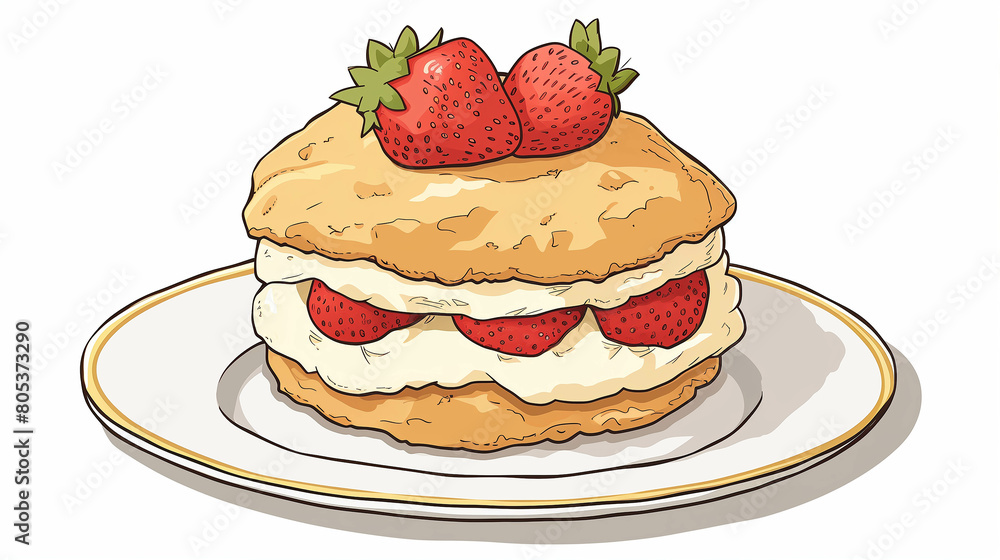 Scones on a white background. Scones on a white background.