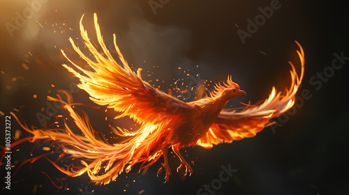 Fire Bird Rising from the Ashes
