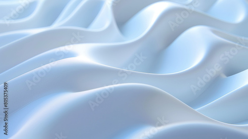 Seamless Loop White Color Wave Product Showcase Background. Abstract background.