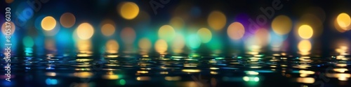 Rainbow-colored light spots in a blur, adding a touch of whimsy and playfulness to any creative work. photo