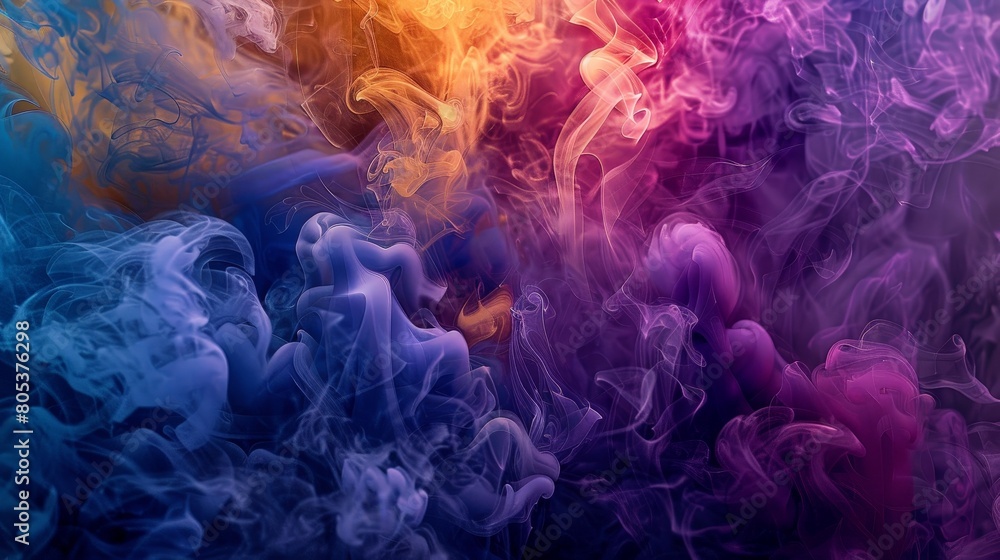 Colorful smoke