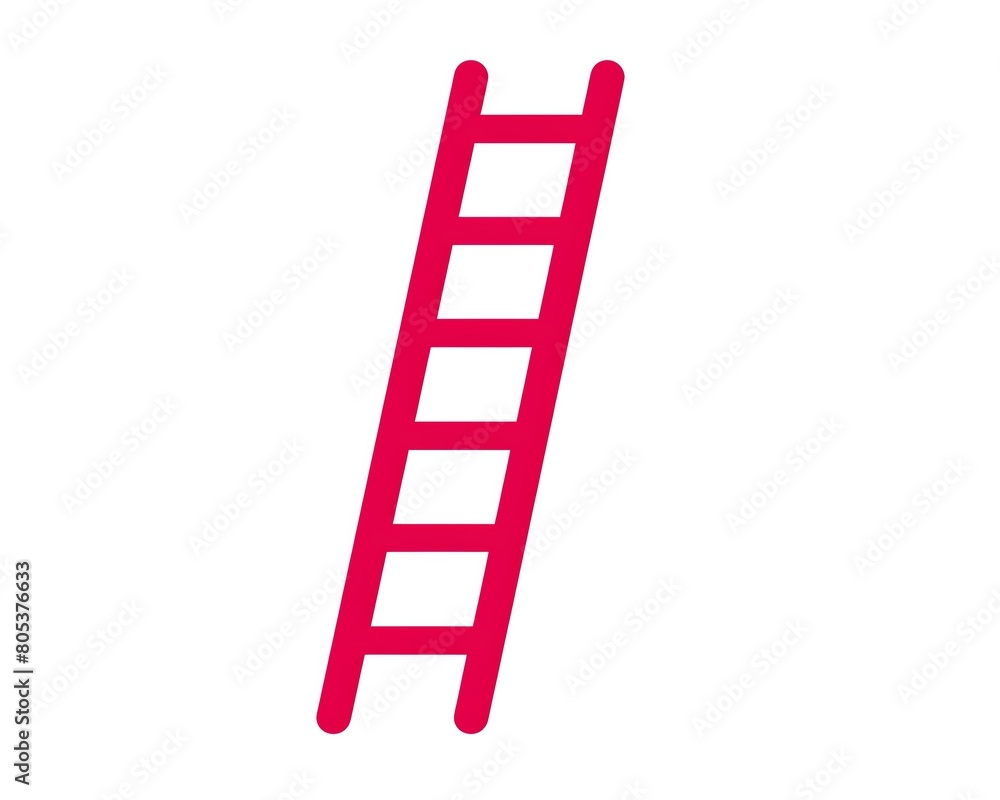 Simple lines ladder icon reaching upwards, symbolizing progress and the climb to success Simple lines ladder icon reaching upwards, symbolizing progress and the climb to success