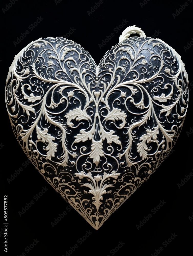 Intricate Paper Cut Heart Design