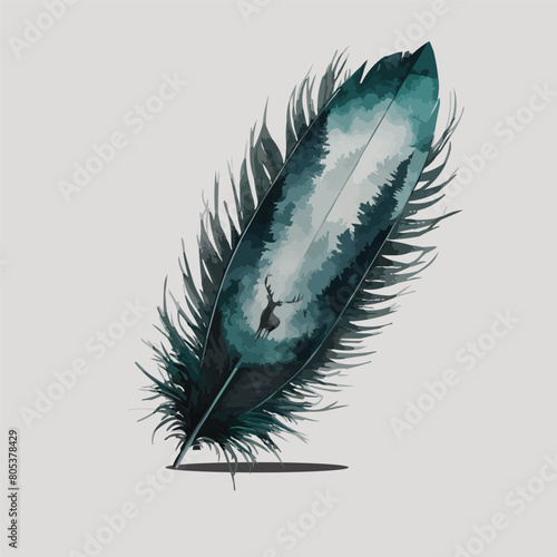 feathers t shirt design 