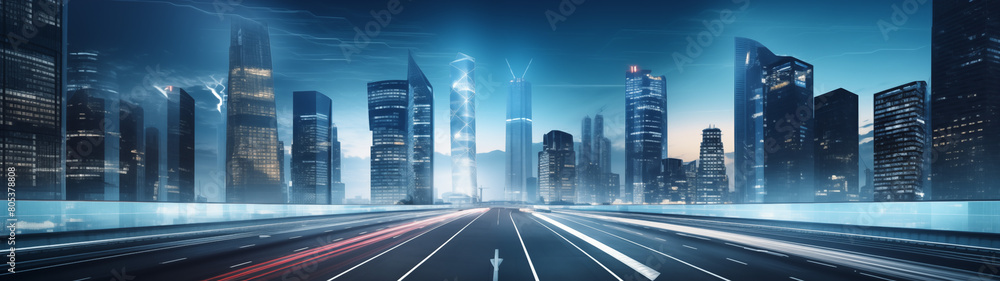 Stormy Cityscape with Dynamic Lighting Stormy Cityscape with Dynamic Lighting