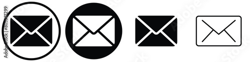 Mail icon set. email icon vector. E-mail icon. Envelope illustration. Envelope icon, Mail icon vector for web, computer and mobile app