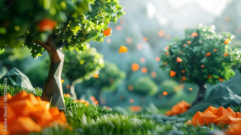 Lush Foliage and Greenery in Serene Countryside Landscape on a Sunny Summer Morning Lush Foliage and Greenery in Serene Countryside Landscape on a Sunny Summer Morning