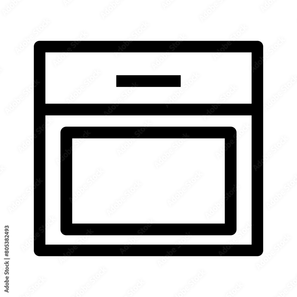 oven icon. Trendy modern flat linear vector oven icon on white background from thin line Electronic devices collection oven icon. Trendy modern flat linear vector oven icon on white background from thin line Electronic devices collection