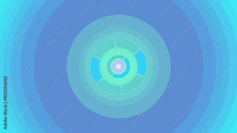 Animated gradient blue background with rotating circles Animated gradient blue background with rotating circles