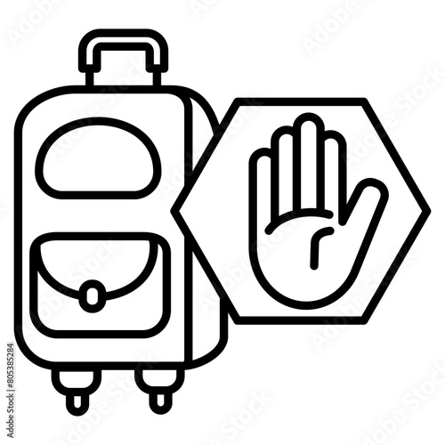 Trip cancellation icon