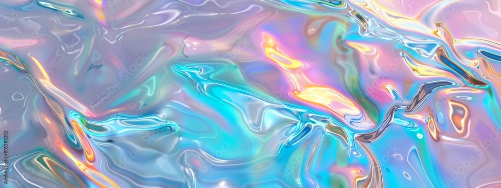 holographic rainbow iridescent texture in pastel colors, for a phone wallpaper.