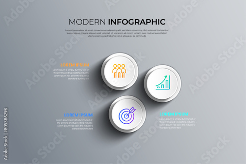 Modern and minimal business infographics