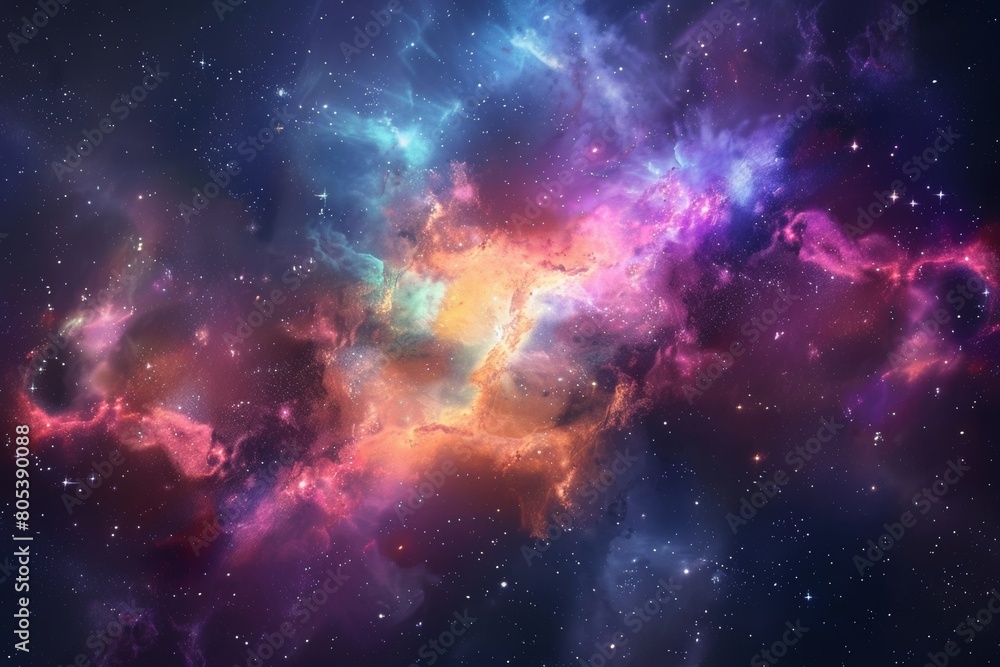 Naklejka premium Milky way Galaxy with Stars and space dust in the Universe.