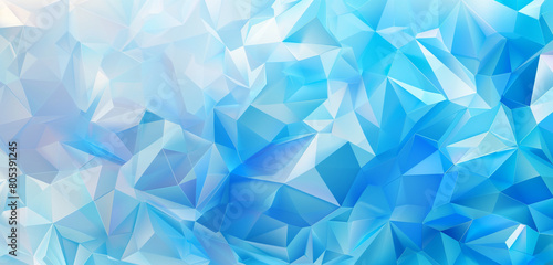 abstract polygonal design of azure and sky blue, ideal for an elegant abstract background