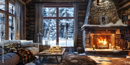 Designing and Maintaining Your Ideal Fireplace Warmth and Style  a fireplace with snow on the top photo